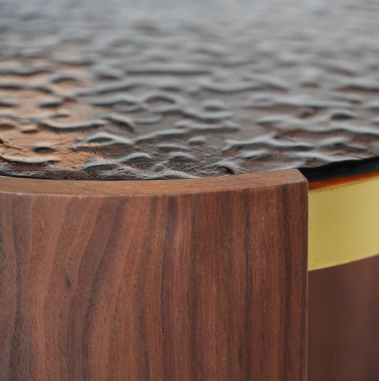 Modern Convertible Portable Round Coffee Table Set